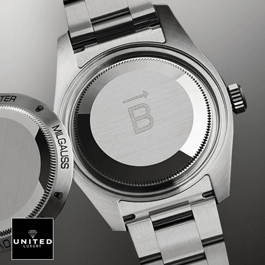 Rolex Milgauss Black Dial Green Crystal M116400GV-0001 Oyster Replica 8 Rolex Milgauss M116400GV Stainless Steel Case Oyster Replica