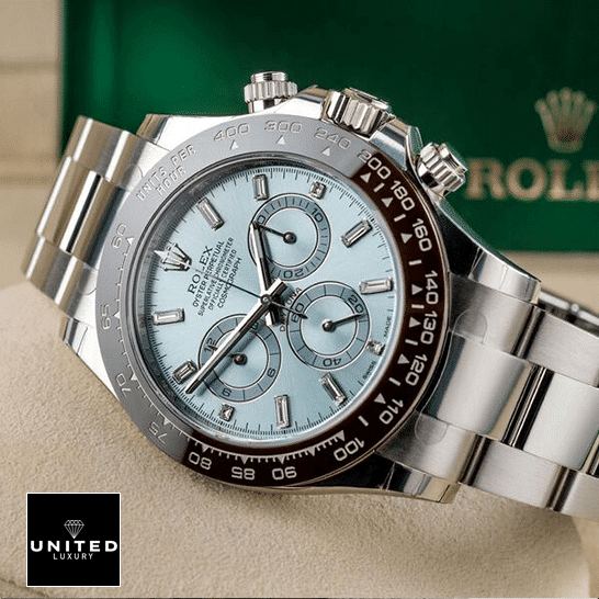 Rolex Daytona Cosmograph 116506 Blue Dial Oyster Replica 4 Rolex Daytona Cosmograph 116506 S.Steel Oyster Bracelet Black Bezel Replica