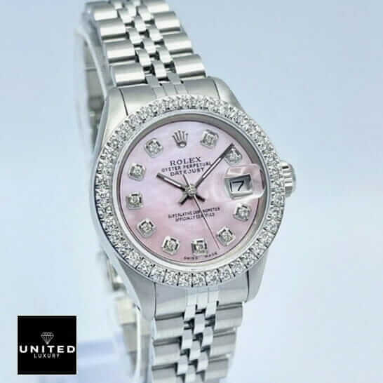 Rolex Datejust 126234 Diamond Bezel Pink Dial Replica 7 Rolex Datejust Pink Dial Diamond Bezel Replica white background
