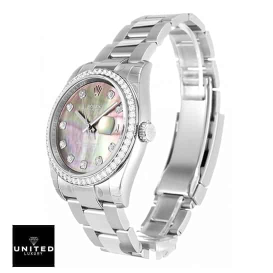 Rolex Datejust Diamond Bezel Pink Dial 116244 Oyster Replica 1 Rolex Datejust 116244 Gem-Set Bezel Replica