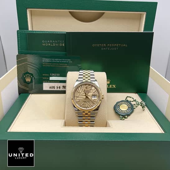 Rolex Datejust 36 Yellow Gold Replica 5 Rolex Datejust 36 126231-0033 Yellow Gold Dial Replica in the Green Rolex Box
