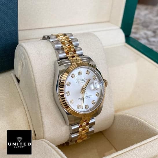 Rolex Datejust 16233 Steel Gold Mother of Pearl Replica 1 Rolex Datejust 16233 Jubilee Replica in Rolex Box