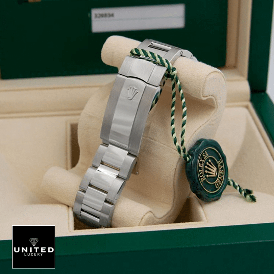 Rolex Sky-Dweller Blue Dial Stainless Steel 326934-0003 Oyster Replica 6 Rolex Sky-Dweller Stainless Steel 326934-0003 Fold Clasp on the Rolex Logo Replica