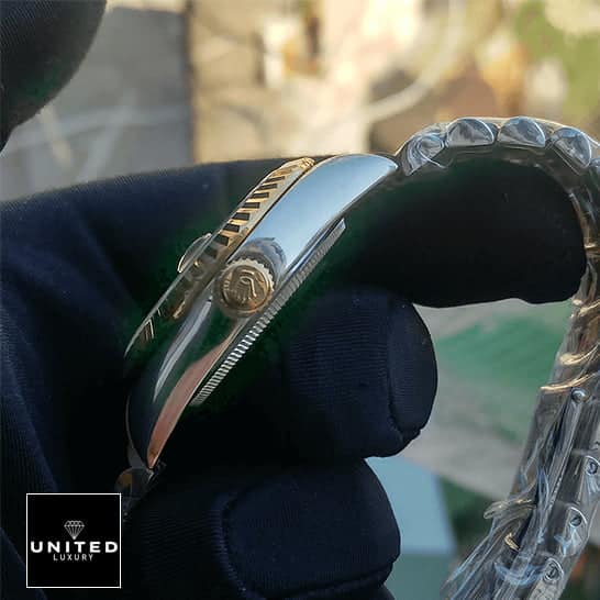 Rolex Day-Date 128238 Yellow Gold With Diamond Dial Replica 6 Rolex Day-Date 128238 MOP Replica Silver Case & Gold Crown Pusher