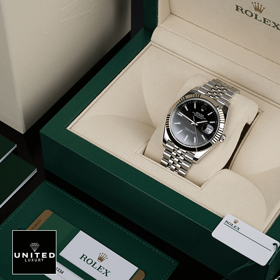 Rolex Datejust 126234 Stainless Steel Black Dial Replica 3 Rolex Datejust 126234 White Gold Black Dial Replica in the rolex box