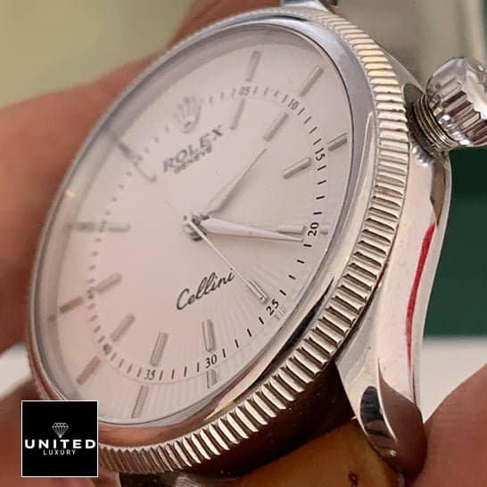 Rolex Cellini Danaos 4233 White Dial Replica 2 Rolex Cellini Danaos Stainless Steel Case Replica