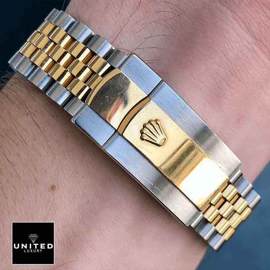 Rolex Datejust 126333 Yellow Gold & Steel Black Dial Jubilee Replica 4 Rolex Datejust 126333 Yellow Gold Steel Jubilee Replica on the wrist