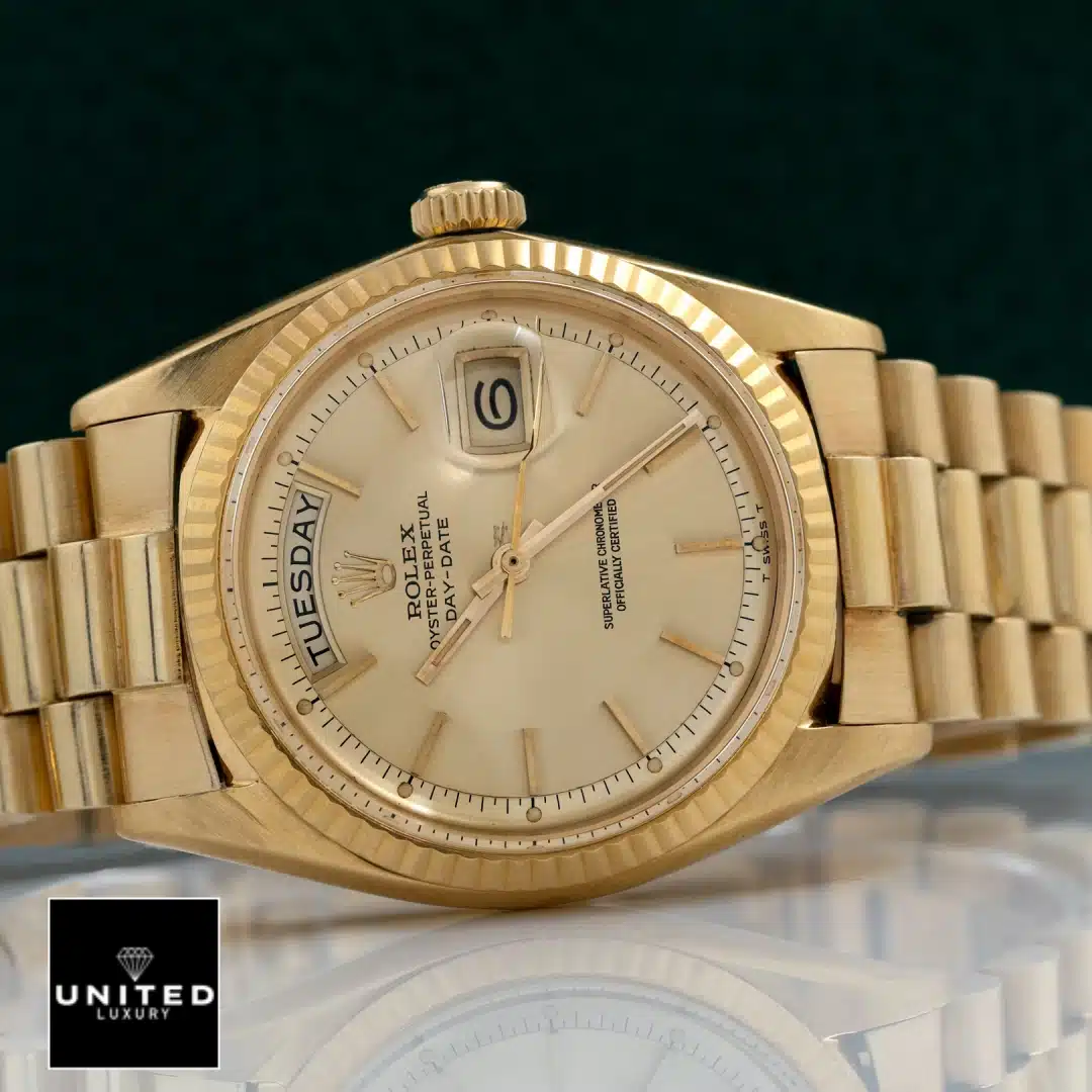 Day-Date 40 Gold Replica 1 Rolex Day-Date 40 228238-0003 Yellow Gold Oyster Replica & Crown Pusher