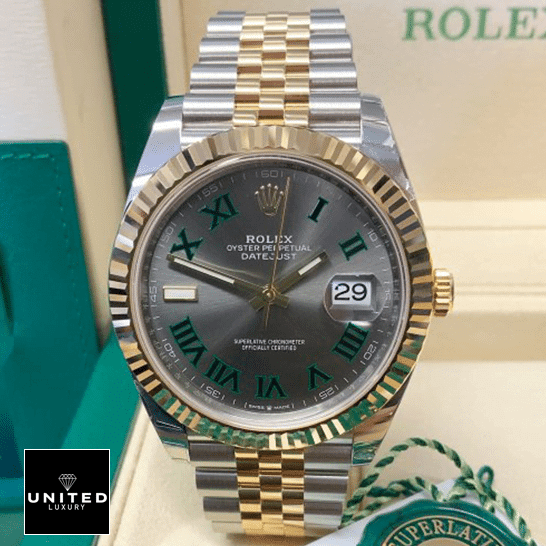 Rolex Datejust 126233 Wimbledon Replica 1 Rolex Datejust 36 Wimbledon Grey Dial Replica in the Rolex Box