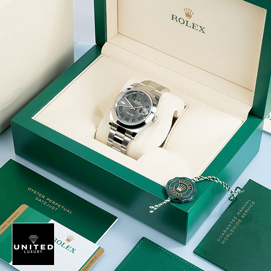 Wimbledon Rolex Replica Watch 4 Rolex Datejust Wimbledon 126300-0013 Replica in the Rolex Box