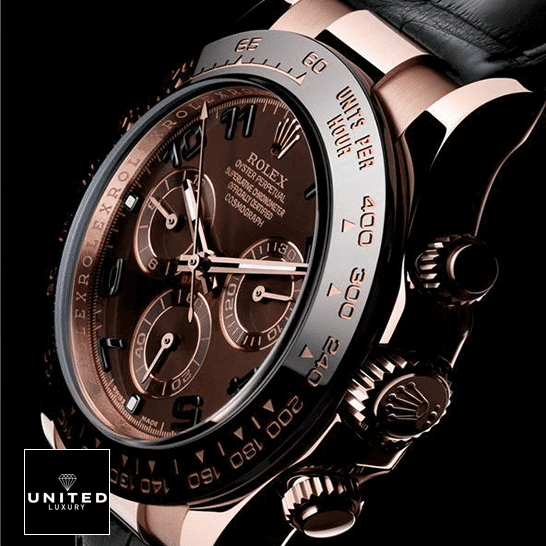 Rolex Daytona 40MM Replica 3 Rolex Daytona Cosmograph 116515LNBR Rose Gold Black Bezel Replica