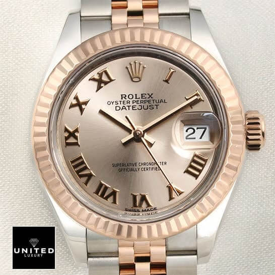 Rolex 279171-0021 Everose Replica 1 Rolex Datejust Roman Rose Gold Dial Replica