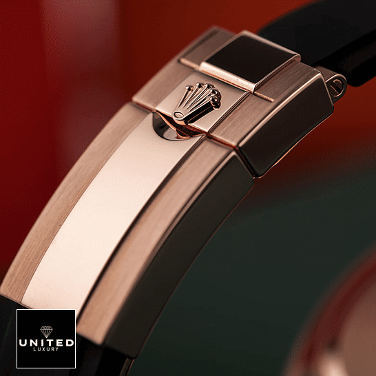 Rolex Daytona Cosmograph 116515LN Rose Gold Dial Replica 3 Rolex Daytona Cosmograph 116515LN Replica Rose Gold Fold Clasp on the Rolex Logo