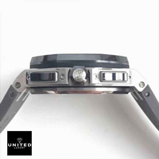 Royal Oak Chrono Novelty Replica 9 Audemars Piguet Royal Oak Stainless Steel Replica Crown / Push button side view