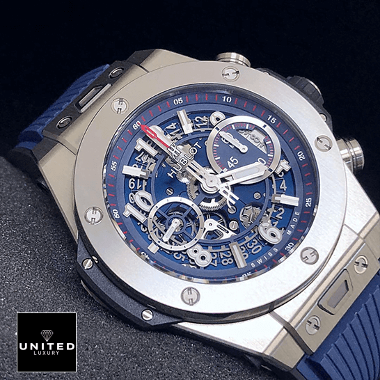 Hublot Transparent Blue Replica 4 Hublot Big Bang Unico Blue 411_NX_5179_RX Blue Dial Replica