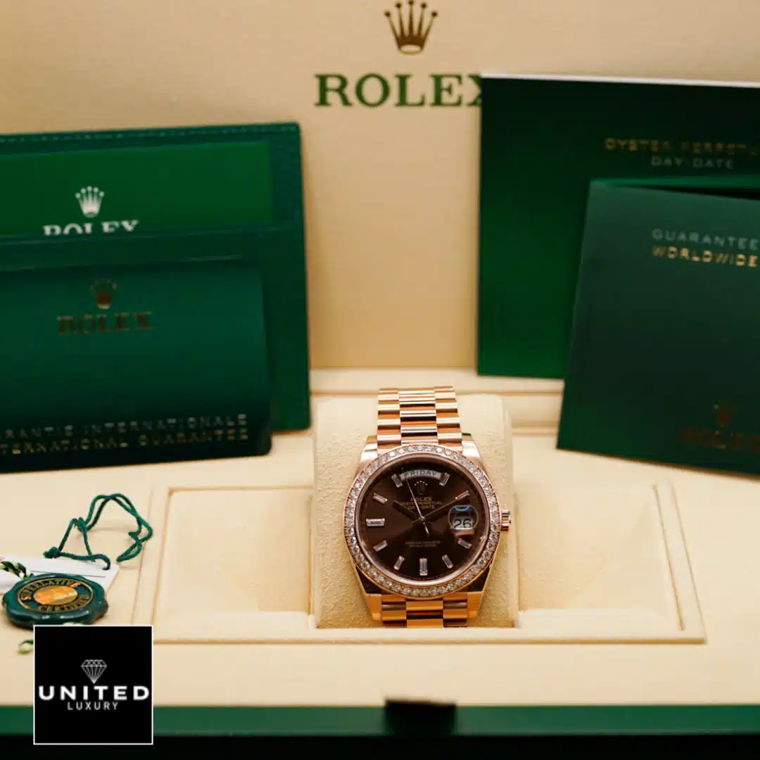 Rolex Day-Date 40 228345RBR Replica ?n the Rolex Box & Guarantee Card