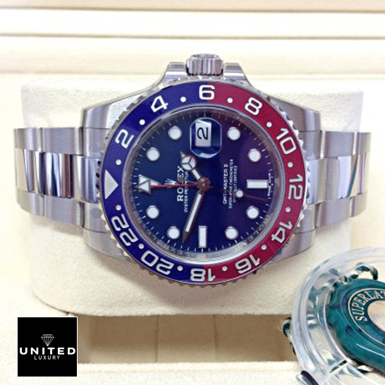 Rolex 116719BLRO Replica 2 Rolex GMT-Master II Blue Dial & Red/Blue Bezel 116719BLRO Replica in the Rolex Box