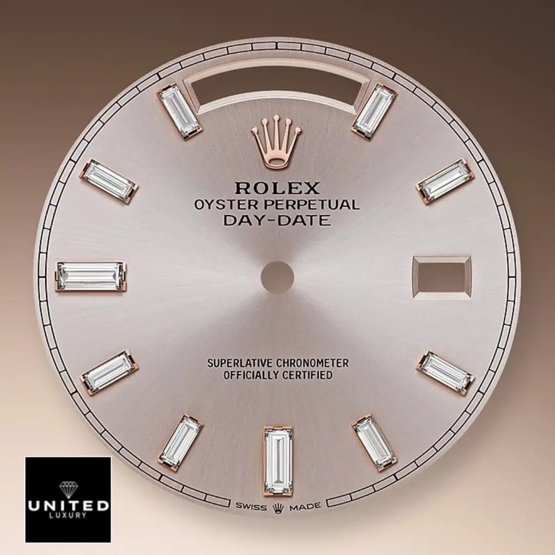 Pink Diamond Rolex Replica 1 Rolex Day-Date Everose Gold Diamond Dial 128345PDP Replica