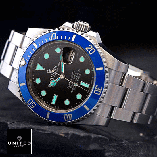 Rolex Submariner Date 16610 Black Dial Oyster Replica 2 Rolex Submariner Date 16610 Luminous Dial Oyster Replica