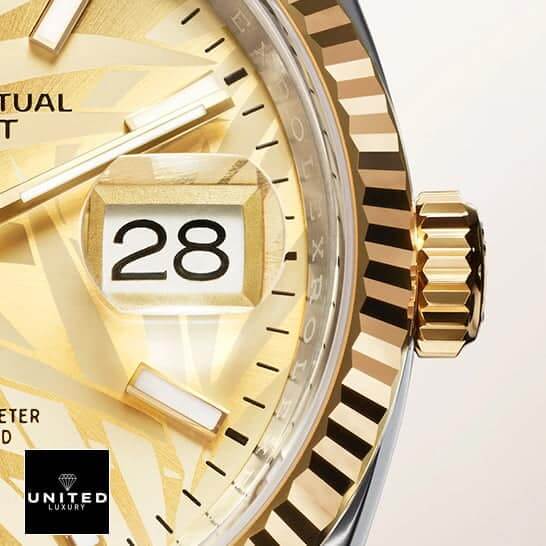 Rolex Datejust 36 Yellow Gold Replica 4 Rolex Datejust 36 126231-0033 Yellow Gold Fluted Bezel & Crown Pusher Replica