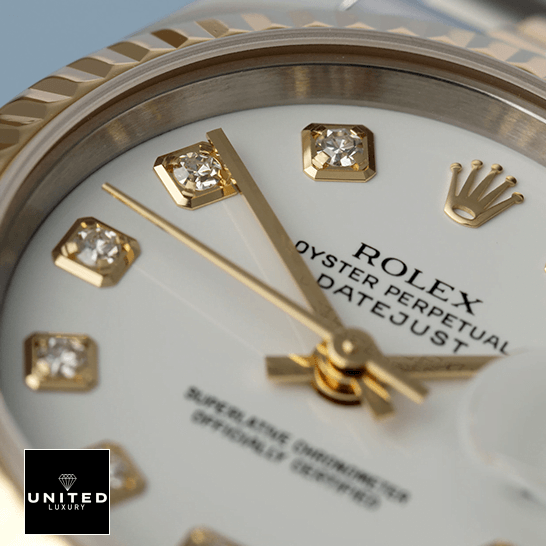 Rolex Datejust 179173 Yellow Gold & Diamond Silver Dial Replica 4 Rolex Datejust 179173 White Dial Diamond Replica
