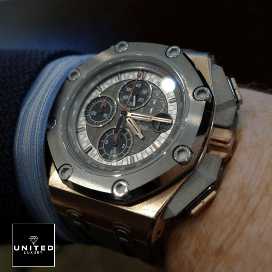 AP Micheal Schumacher Replica 2 audemars piguet royal oak offshore 26568OM.OO .A004CA.01 replica wrist