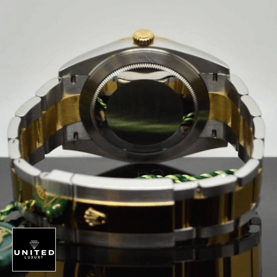 Yellow Oyster Perpetual Replica 4 Rolex Datejust 126333 Two Tone Bracelet Replica Fold Clasp on the Rolex Logo