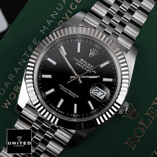 Rolex Datejust 126234 Stainless Steel Black Dial Replica 2 Rolex Datejust 126234 Black Dial Jubilee Bracelet Replica on the warranty card