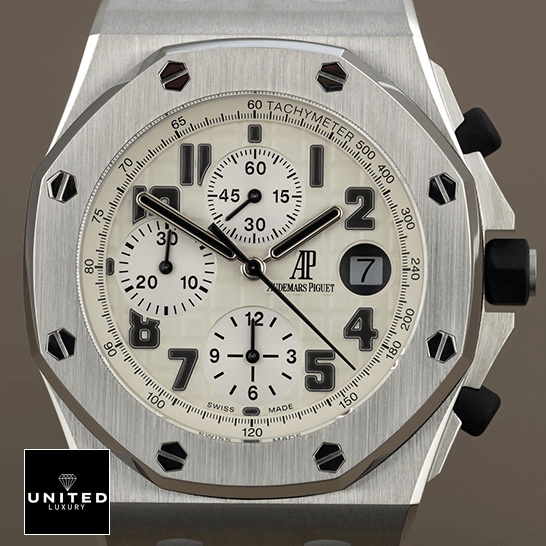 AP Safari Replica 1 Audemnars Piguet 26170ST.OO_.D091CR.01 Royal Oak White Dial Replica front view