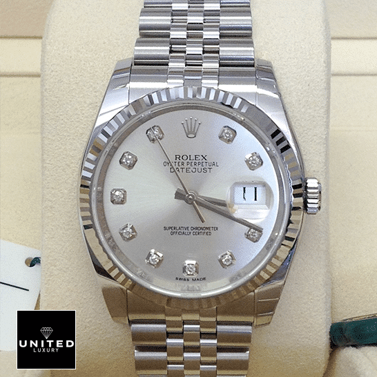 Rolex Datejust 116234-0084 Silver Dial Replica 2 Rolex Datejust 36 116234-0084 Mother of Pearl with Diamonds Dial Replica