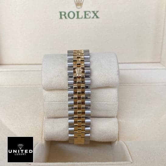 Rolex Datejust 16233 Steel Gold Mother of Pearl Replica 4 Rolex Datejust 16233 Steel & Gold Jubilee Bracelet rolex on the emblem Replica