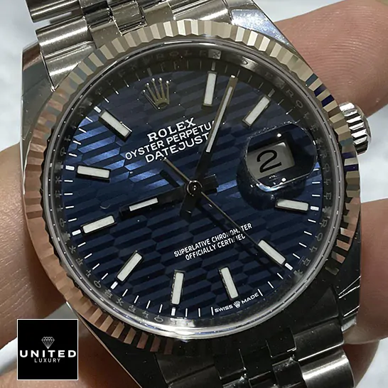 Rolex Datejust Steel Automatic 126234 Blue Dial Jubilee Replica 6 rolex-126234-blue-motif-replica-2