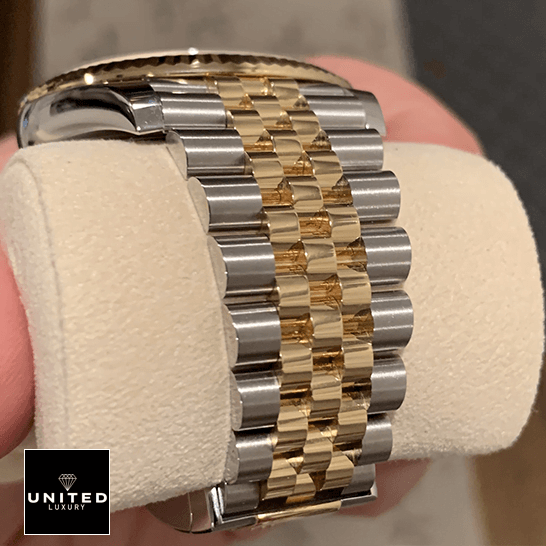 Datejust 126333 Replica 2 Rolex 126333 Yellow Gold Jubilee Bracelet Replica close view