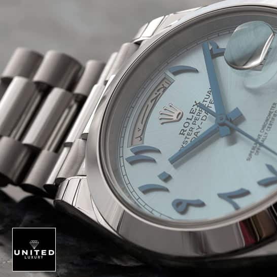 Rolex Day-Date Arabic Dial 228206 Replica 4 Rolex DayDate 40 228206 Arabic Stainless Steel Oyster Bracelet Replica