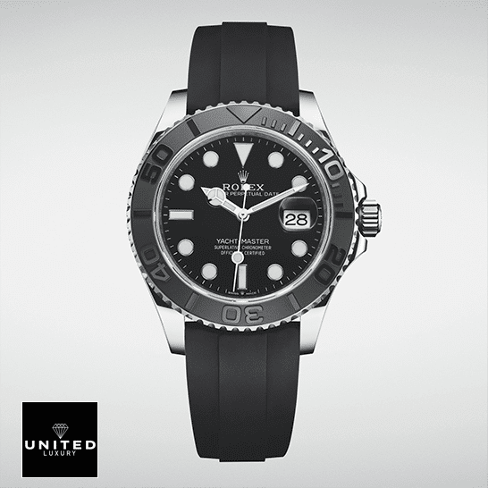 Rolex Yacht-Master 226659 White Gold Automatic Rubber Black Dial Replica 4 Rolex Yacht-Master 226659 Black Rubber Bracelet Replica