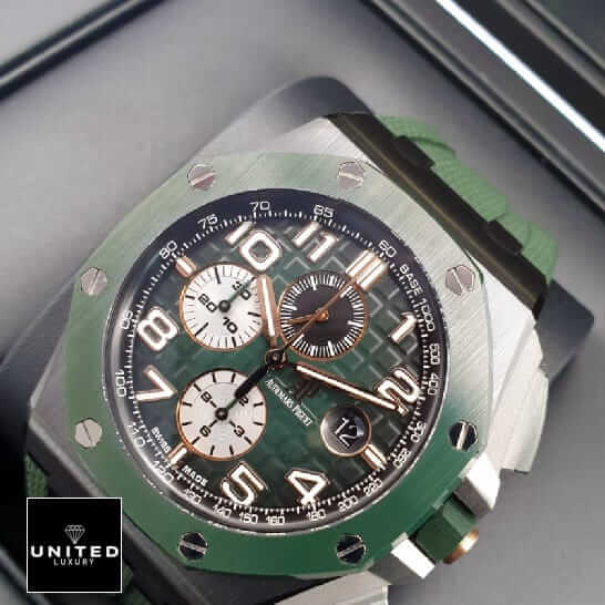 AP Green Dial Ceramic Replica 1 ap green black ceramic replica left