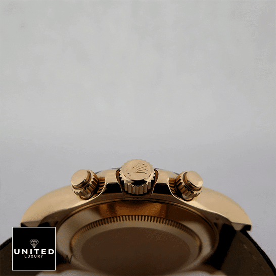 Rolex Cosmograph Daytona White Dial 116515LN-0003 Replica 5 Rolex Cosmograph Daytona 116515LN-0003 Replica Yellow Gold Crown Pusher