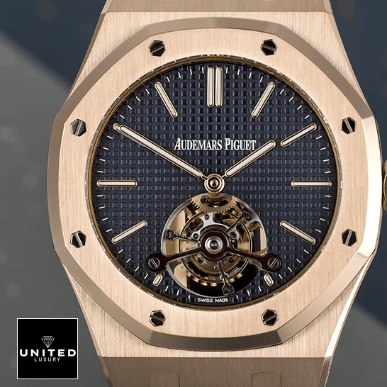Audemars Piguet Royal Oak Tourbillon 26522OR.OO.1220OR.01 Replica 2 Audemars Piguet Royal Oak 26522OR.OO_.1220OR.01 Blue Dial Replica