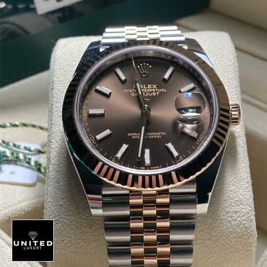 Rolex Datejust 126331 Everose Gold Automatic Chocolate Dial Jubilee Replica 4 rolex-126331-chocolate-replica-luxurywatch-1