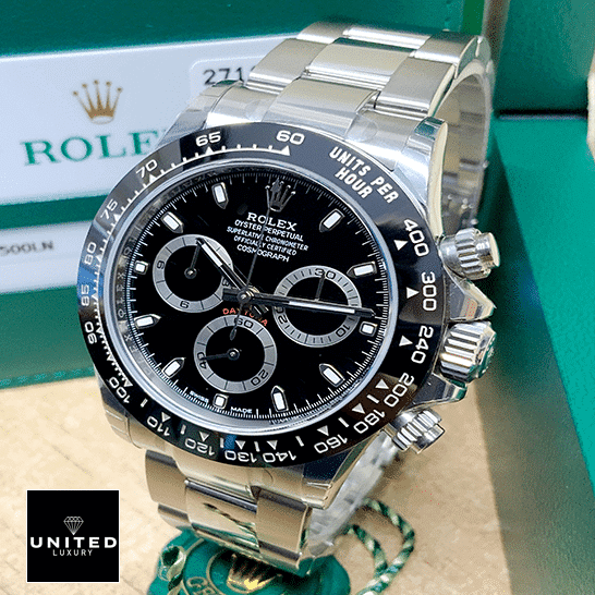 Daytona 116520 Black Dial Replica 2 Rolex Daytona 116500ln-0002 Black Bezel Black Dial Replica Button & Crown Pusher