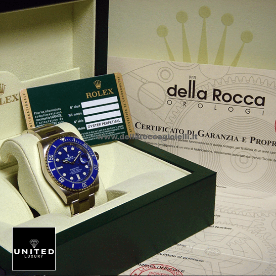 Rolex Submariner 116619 Blue Dial Replica 1 Rolex Submariner 116619lb-0001 Replica & Guarantee Card in the Rolex Box
