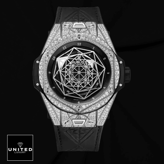 Hublot Iced Out Replica 4 Hublot Big Bang Titanium 415_NX_1112_VR_1704_MXM17 Replica black background