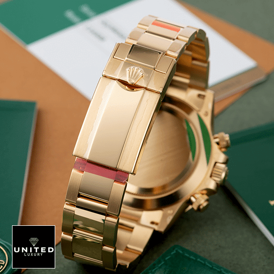 Rolex Cosmograph Daytona 116508-0009 Yellow Gold Oyster Bracelet and Fold Clasp Replica