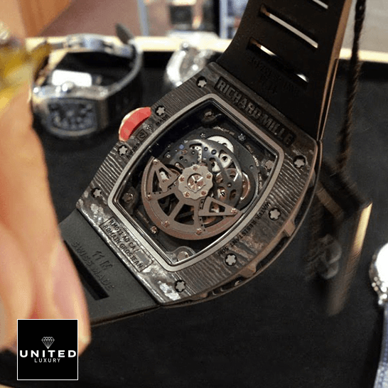 Richard Mille F1 Replica 6 Richard Mile RM011 Romain Lotus Carbon Case Replica upside view