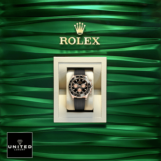 Rolex Daytona Cosmograph Automatic Rose Gold 116515LN-0012 Replica 1 Rolex Daytona Cosmograph Automatic Rose Gold 116515LN-0012 Replica Green Wave Background