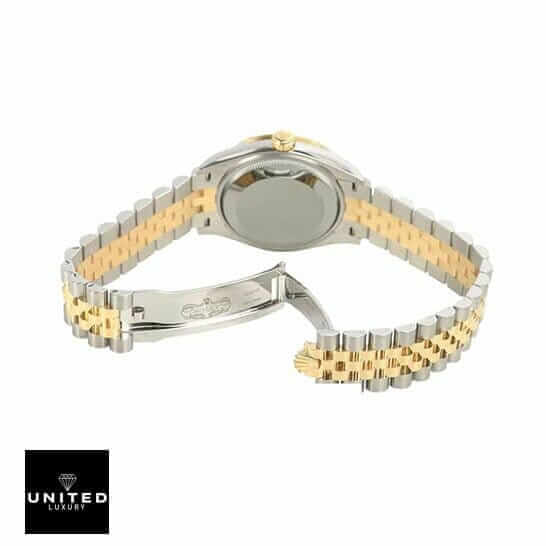 Rolex Grey Diamond Replica 2 Rolex Datejust 278343RBR-0022 Jubilee Replica open clasp