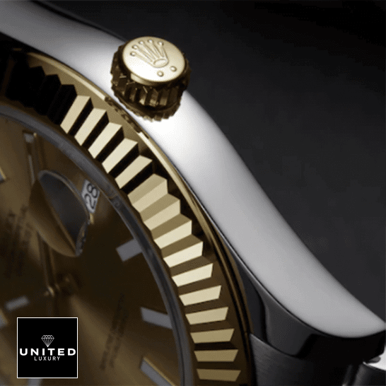 Yellow Oyster Perpetual Replica 2 Rolex Datejust 126333 Yellow Gold Fluted Bezel & Crown Pusher Replica