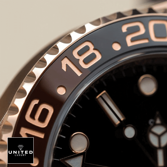 Rolex GMT-Master II 126715CHNR-0001 Rose Gold Automatic Black Dial Oyster Replica 6 Rolex GMT-Master II 126715CHNR-0001 Two Tone Bezel Replica