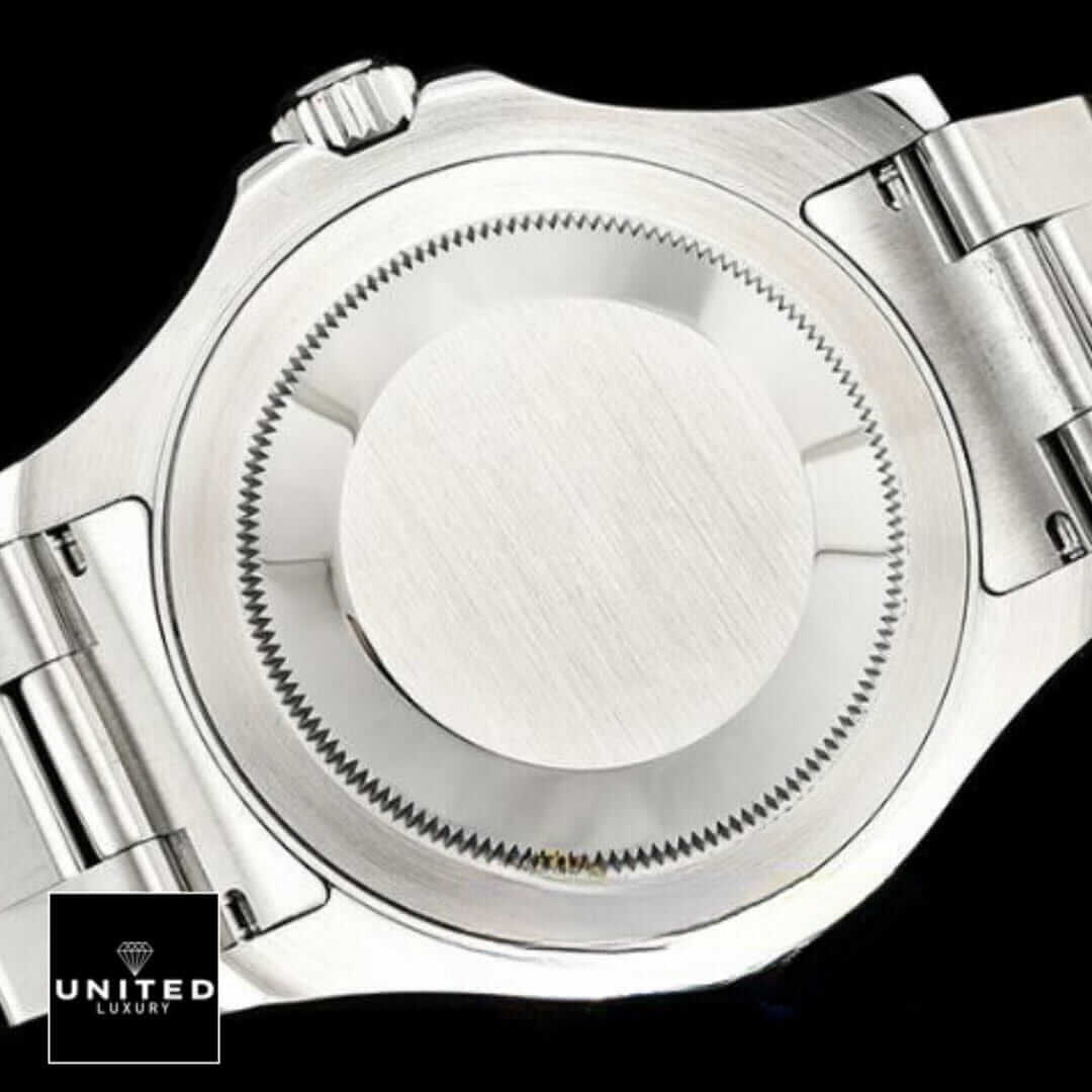 Rolex Yacht-Master 116622 Stainless Steel Dark Rhodium Dial Replica 5 Rolex 116622 Oyster Stainless Steel Case Replica black background