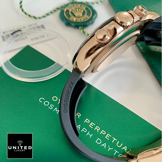 Rolex Daytona Ivory Dial Replica 4 Rolex Cosmograph Daytona 116515LN-0014 Everose Case Replica Button & Crown Pusher